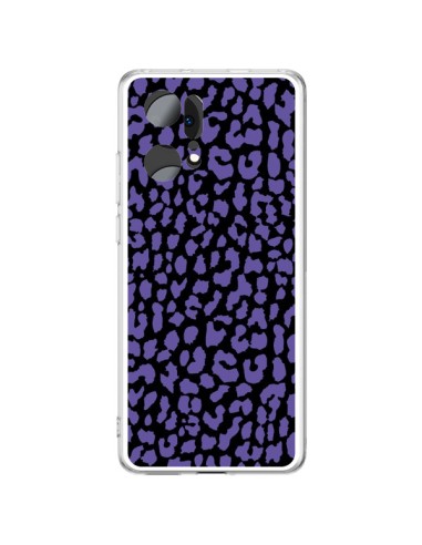 Coque Oppo Find X5 Pro Leopard Violet - Mary Nesrala