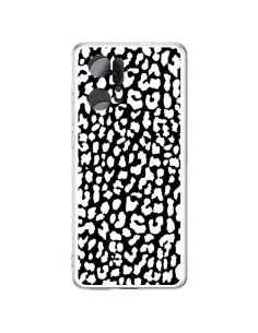 Coque Oppo Find X5 Pro Leopard Noir et Blanc - Mary Nesrala