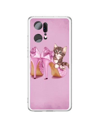 Coque Oppo Find X5 Pro Chaton Chat Kitten Chaussure Shoes - Maryline Cazenave