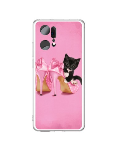 Coque Oppo Find X5 Pro Chaton Chat Noir Kitten Chaussure Shoes - Maryline Cazenave
