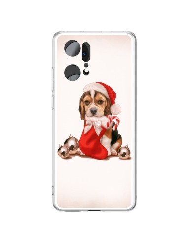 Coque Oppo Find X5 Pro Chien Dog Pere Noel Christmas - Maryline Cazenave