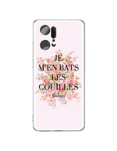 Oppo Find X5 Pro Case Je m'en bats les couilles Bisous - Maryline Cazenave