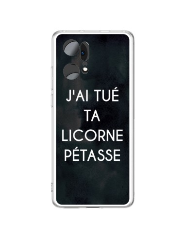 Cover Oppo Find X5 Pro J'ai tué ta Unicorno Pétasse - Maryline Cazenave