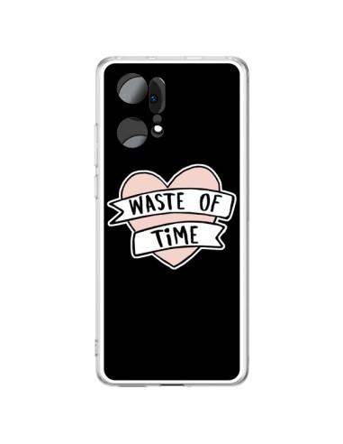 Oppo Find X5 Pro Case Waste of Time Coeur - Maryline Cazenave