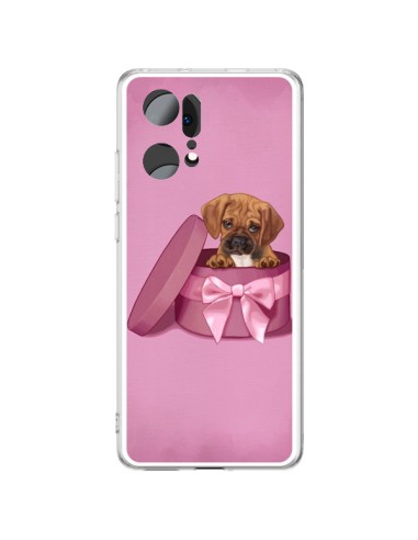 Cover Oppo Find X5 Pro Cane Boite Noeud Triste - Maryline Cazenave