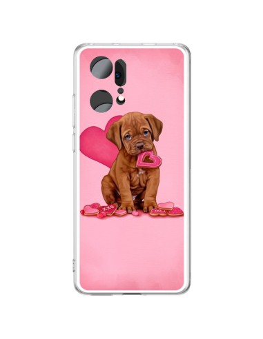 Coque Oppo Find X5 Pro Chien Dog Gateau Coeur Love - Maryline Cazenave