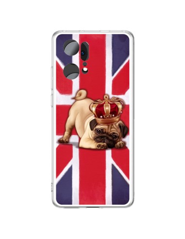 Cover Oppo Find X5 Pro Cane Inglese UK British Queen King Roi Reine - Maryline Cazenave