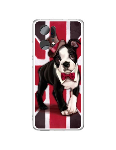 Cover Oppo Find X5 Pro Cane Inglese UK British Gentleman - Maryline Cazenave