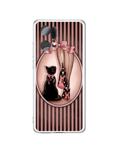 Oppo Find X5 Pro Case Lady Cat Bow tie Polka Scarpe - Maryline Cazenave