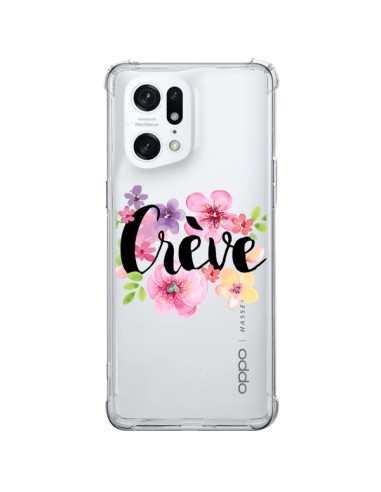 Oppo Find X5 Pro Case Crève Flowers Clear - Maryline Cazenave