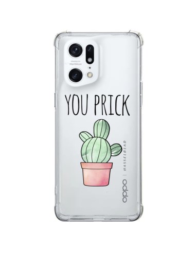 Coque Oppo Find X5 Pro You Prick Cactus Transparente - Maryline Cazenave