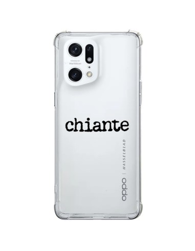 Coque Oppo Find X5 Pro Chiante Noir Transparente - Maryline Cazenave