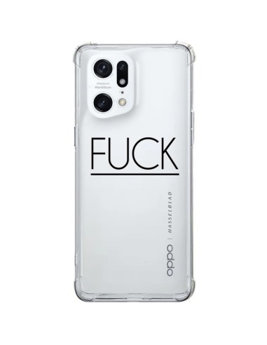 Coque Oppo Find X5 Pro Fuck Transparente - Maryline Cazenave