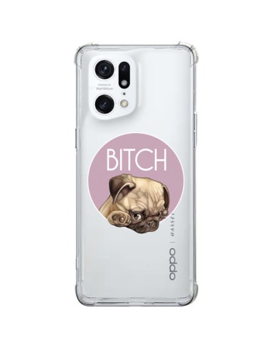 Coque Oppo Find X5 Pro Bulldog Bitch Transparente - Maryline Cazenave