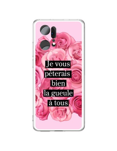 Oppo Find X5 Pro Case Je vous pèterais Flowers - Maryline Cazenave