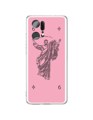 Coque Oppo Find X5 Pro God Pink Drake Chanteur Jeu Cartes - Mikadololo