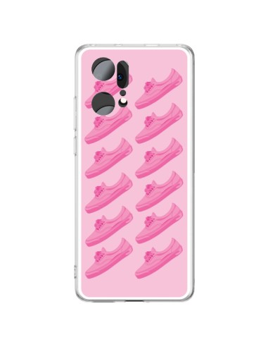 Coque Oppo Find X5 Pro Pink Rose Vans Chaussures - Mikadololo