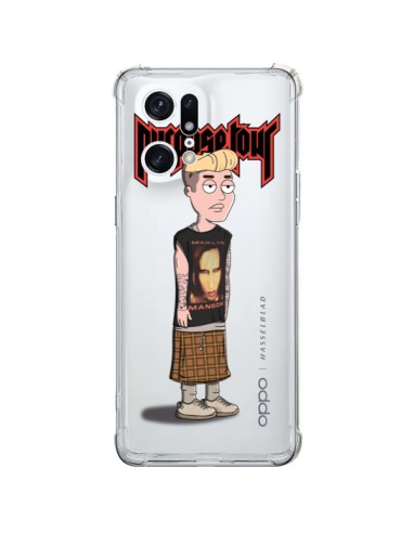 Cover Oppo Find X5 Pro Bieber Marilyn Manson Fan Trasparente - Mikadololo