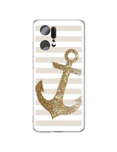 Cover Oppo Find X5 Pro Ancora Marina Oro - Monica Martinez