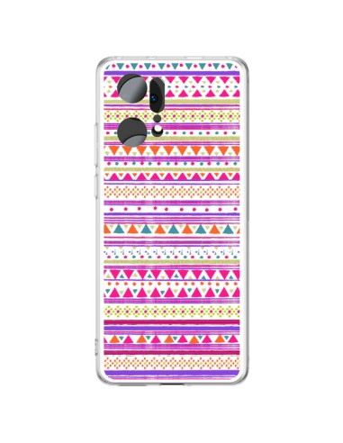 Coque Oppo Find X5 Pro Bandana Rose Azteque - Monica Martinez