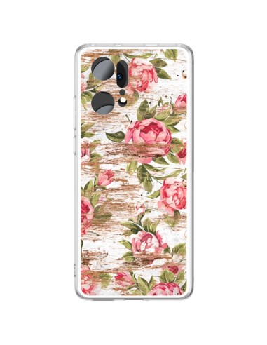 Coque Oppo Find X5 Pro Eco Love Pattern Bois Fleur - Maximilian San