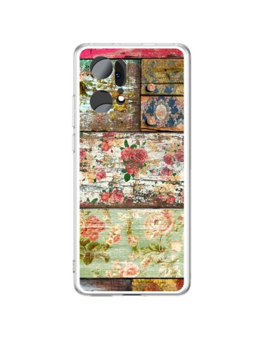 Coque Oppo Find X5 Pro Lady Rococo Bois Fleur - Maximilian San