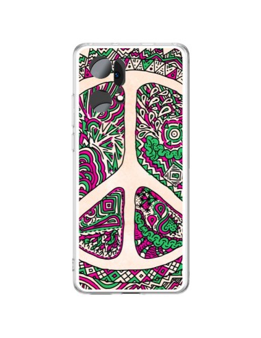 Coque Oppo Find X5 Pro Peace and Love Azteque Vainilla - Maximilian San