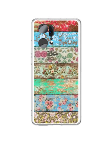 Oppo Find X5 Pro Case Rococo Style Wood Flowers - Maximilian San