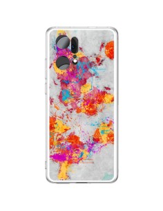 Coque Oppo Find X5 Pro Terre Map Monde Mother Earth Crying - Maximilian San