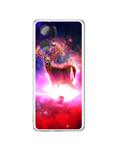 Coque Oppo Find X5 Pro Cosmic Deer Cerf Galaxy - Maximilian San