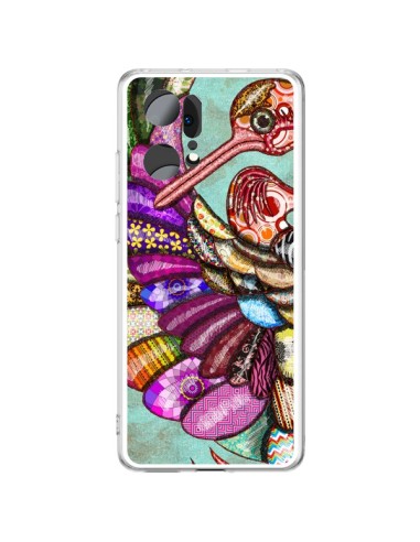 Oppo Find X5 Pro Case Peacock Multicolor Bird - Maximilian San