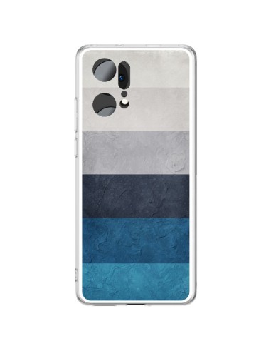 Coque Oppo Find X5 Pro Bandes Horizontales Greece Hues - Maximilian San