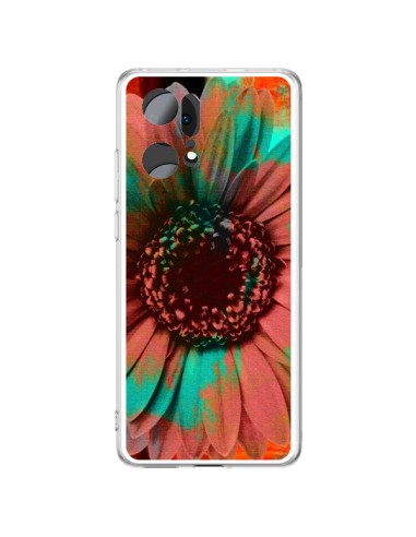 Coque Oppo Find X5 Pro Tournesol Lysergic Flower - Maximilian San