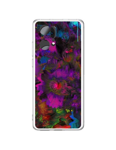 Coque Oppo Find X5 Pro Fleurs Lysergic Lujan - Maximilian San