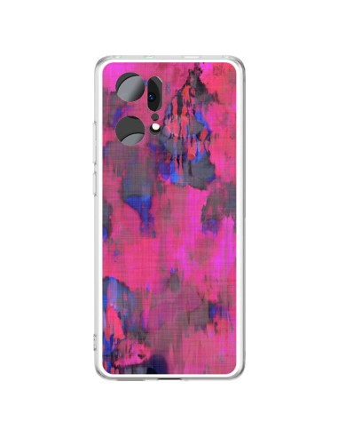 Coque Oppo Find X5 Pro Fleurs Rose Lysergic Pink - Maximilian San