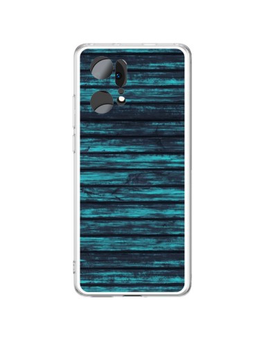 Coque Oppo Find X5 Pro Blue Moon Wood Bois - Maximilian San