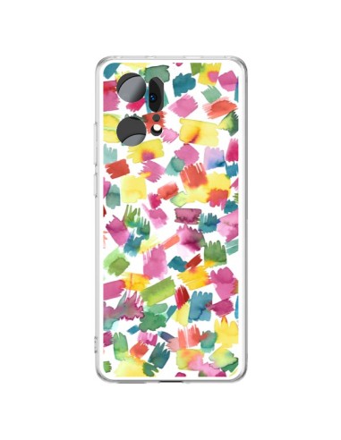 Coque Oppo Find X5 Pro Abstract Spring Colorful - Ninola Design