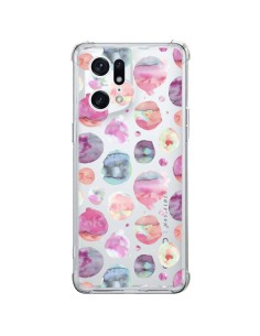 Oppo Find X5 Pro Case Big Watery Dots Pink - Ninola Design