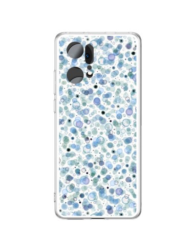 Cover Oppo Find X5 Pro Cosmic Bolle Blu - Ninola Design