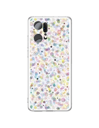 Coque Oppo Find X5 Pro Cosmic Bubbles Multicolored - Ninola Design