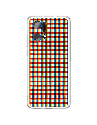 Coque Oppo Find X5 Pro Crossed Eyes Lines Red - Ninola Design