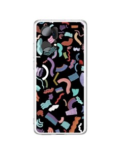 Oppo Find X5 Pro Case Curly and Zigzag Stripes Black - Ninola Design
