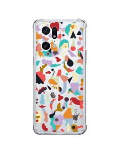 Coque Oppo Find X5 Pro Dreamy Animal Shapes White - Ninola Design