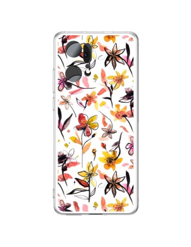 Coque Oppo Find X5 Pro Ink Bleeding Dots Pink - Ninola Design