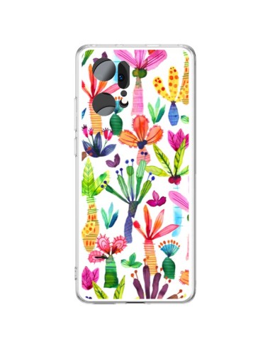 Oppo Find X5 Pro Case Overlapped WaterColor Dots Flowers - Ninola Design
