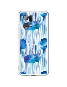 Coque Oppo Find X5 Pro Rain Stitches Neon - Ninola Design