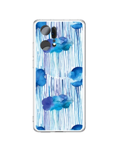 Coque Oppo Find X5 Pro Rain Stitches Neon - Ninola Design