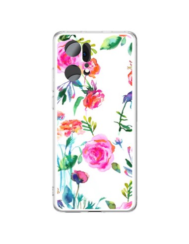 Coque Oppo Find X5 Pro Raining Clouds Blue - Ninola Design