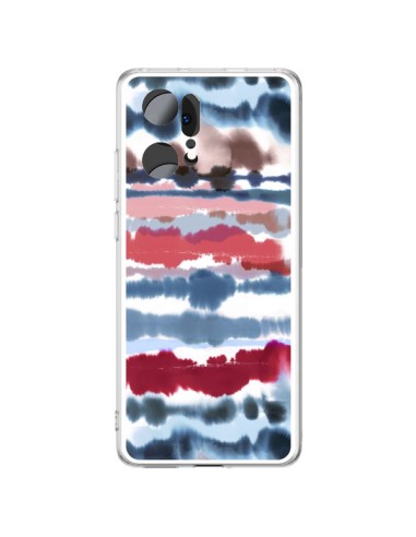 Coque Oppo Find X5 Pro Smoky Marble Watercolor Dark - Ninola Design