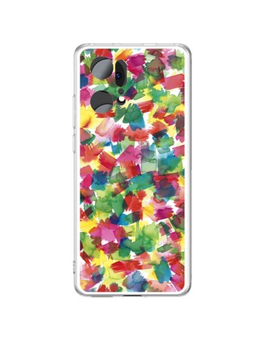 Cover Oppo Find X5 Pro Speckled Watercolor Blu - Ninola Design